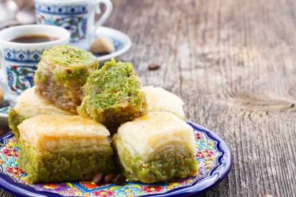 baklava ve türk kahvesi