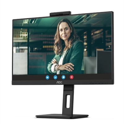 27 AOC Q27P3QW IPS 4MS 75HZ 2XHDMI 1XDP QHD 2560X1440 USB3.2 HOPARLÖR WEBCAM ÇERÇEVESİZ PIVOT VESA SİYAH