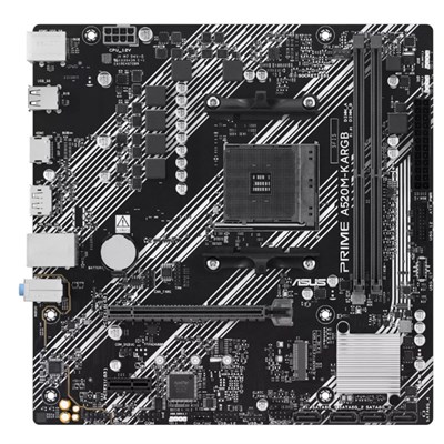 ASUS PRIME A520M-K ARGB DDR4 5100MHZ 1XHDMI 1XDP 1XM.2 USB2.0 MATX AM4 (AMD AM4 5000/4000 /3000 SERİLERİ İLE UYUMLU)