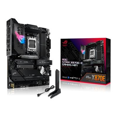 ASUS ROG STRIX X870E-E GAMING WIFI DDR5 8000MHZ 1XHDMI 1XDP 4XM.2 AM5 ATX (AMD AM5 9000/8000/7000 SERİLERİ İLE UYUMLU)