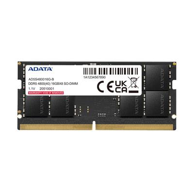 Adata 16GB DDR5 CL40 4800MHz 262Pin 1.1V Notebook Ram