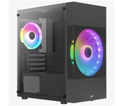 Aerocool-AE ATMC LT 500 Atomic Lite 500W 1x18cm FRGB ve 1 x 12cm FRGB Fanlı Mini Tower Kas