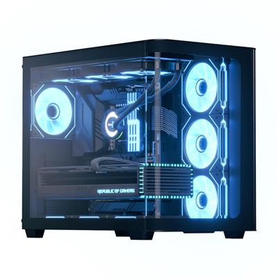 Aerocool AE P500C BK 4x12cm Mirror A-RGB Fanlı, Panoramik Tempered Panel, ATX
