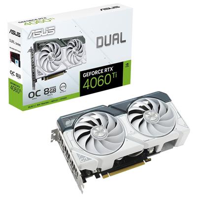 Asus Dual GeForce RTX4060Ti OC 8GB DUAL-RTX4060TI-O8G-WHITE GDDR6 128 Bit Beyaz DLSS 3 Ekran Kartı