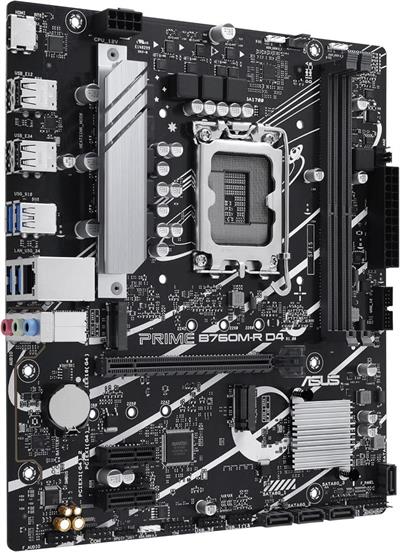 Asus Prıme B760M-R D4 Intel B760 Lga1700 DDR4 5333 Hdmı 2X M2 Aura Rgb 2.5Gbit Lan Matx Anakart