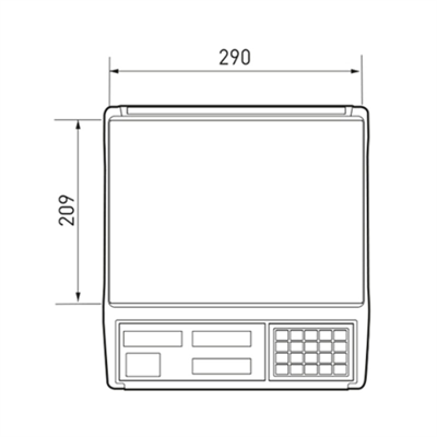 CAS ER JR 30KG LCD EKRAN BOYUNSUZ FİYAT HESAPLAMALI TERAZİ