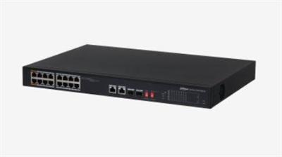 DAHUA PFS3218-16ET-135 16 PORT GIGABIT +2XRJ45/2XGB SFP COMBO 135W POE RACKMOUNT SWITCH
