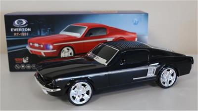 EVERTON RT-1951 Siyah Arabalı  Bluetooth Fm-Usb-Tf-Aux Şarjlı Nostaljik Radyo