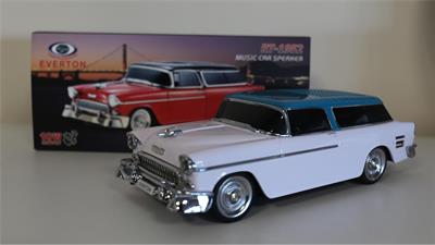 EVERTON RT-1952 Beyaz Arabalı  Bluetooth Fm-Usb-Tf-Aux Şarjlı Nostaljik Radyo