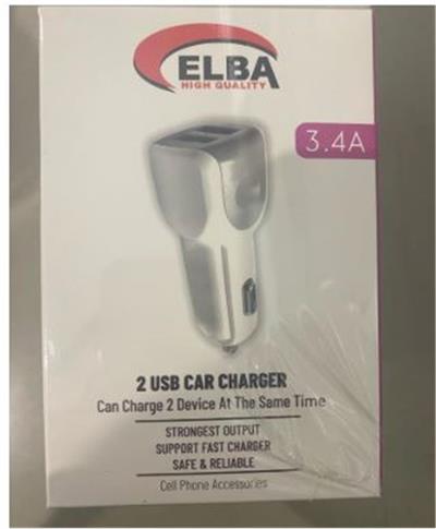 Elba ELB28-AR3P ELBA 3.4A  2USB ARAÇ BAŞLIK