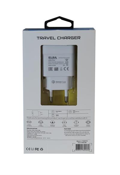 Elba Elb10 10W 3.0A Hızlı Şarj Akıllı Koruma Usb EV Şarj Kafa