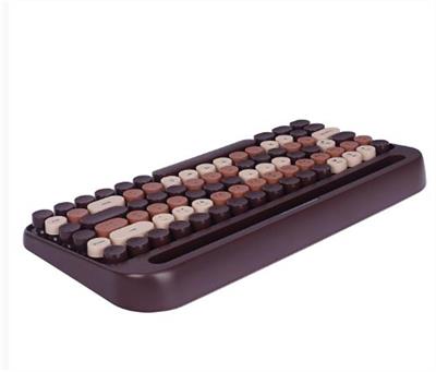 Everest KB-99 MOCHA 2.4G+BT1+BT2 Çoklu Cihaz Bağlantılı Q Kablosuz klavye