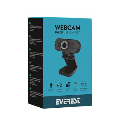 Everest Original SC-HD03 1080P Full HD Usb Metal Tripod Hediyeli Webcam Pc Kamera