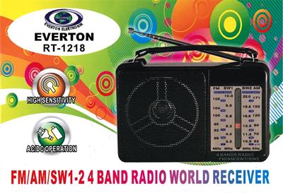 Everton RT-1218 USB-SW1-SW2-FM-AM Nostaljik Radyo Şarjlı