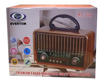 Everton RT-774  Bluetooth-USB-SD-FM  Şarjlı  Nostaljik Radyo