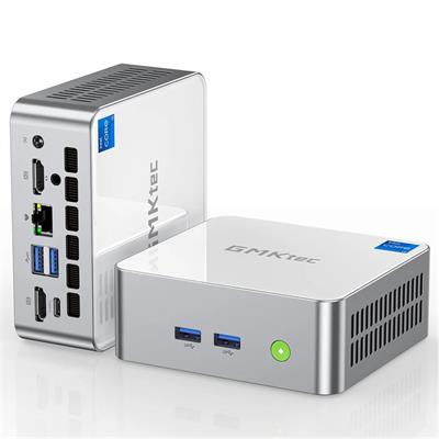 GMKtec M3 Intel 12.Nesil i5 12450H 16Gb 512GB SSD Wi-Fi 6 BT 5.2 Win11 PRO Mini PC