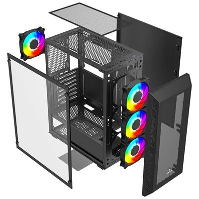 GameBooster GB-G1956BB USB3.0 Mesh Panel Siyah kasa (PSU Yok)