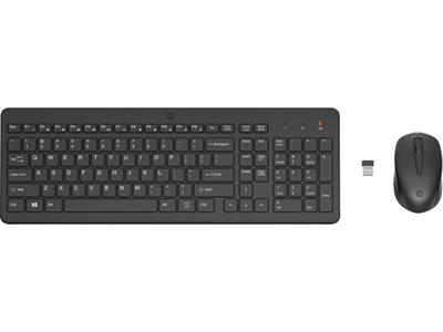 HP 330 2V9E6AA 2.4 Ghz Kablosuz Klavye & Kablosuz Mouse Set (1 x AAA (mouse); 1 x AAA (keyboard)