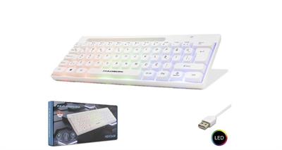 Hadron Hdx2608 Kablolu Oyuncu Mini Klavye Led Q Beyaz