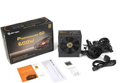 High Power HP1-J600GD-F12S Performance GD 600W 80+ Gold 50A Single Rail Aktif PFC Siyah Power Supply