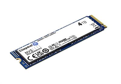 Kingston 4TB NV3 SNV3S-4000G 6000-5000MB-s PCI-Express 4.0 M.2 2280 Ssd Disk