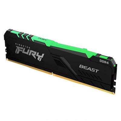 Kingston Fury Beast RGB KF436C18BBA-16 16GB (1x16GB) DDR4 3600MHz CL18 Siyah Gaming Ram (Bellek)