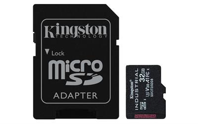 Kingston SDCIT2-32GB 32GB microSDHC Industrial C10 A1 pSLC Card + SD Adapter Hafıza Kartı