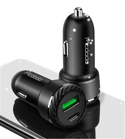 MCDODO CC-5970 36W PD+QC 3.0 1xType-C 1xUSB Girişli Araç Çakmak Şarj - Siyah