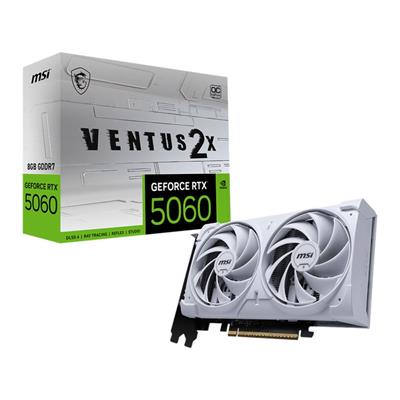 MSI GEFORCE RTX5060 8G VENTUS 2X OC WHITE 8GB GDDR7 128BIT 1XHDMI 3XDP EKRAN KARTI
