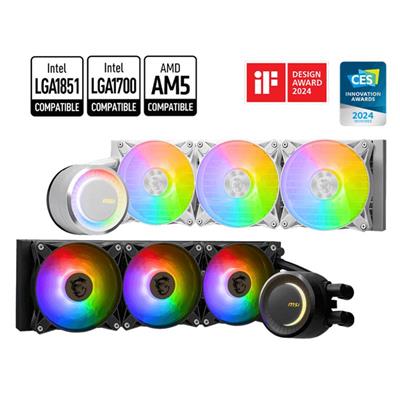 MSI MAG CORELIQUID E360 WHITE 360MM ARGB CPU SIVI SOĞUTUCU (LGA 1150/1151/1155/1156/1200/1700/AM5 UYUMLU)