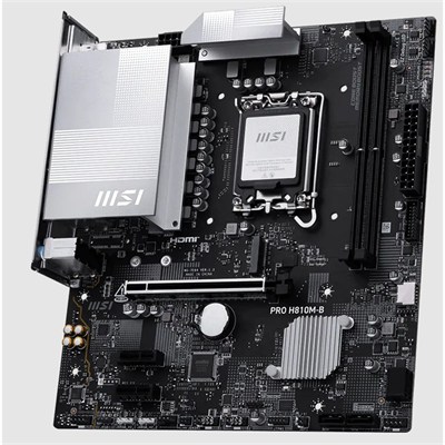 MSI PRO H810M-B DDR5 6400MHZ 1XHDMI 1XDP 1XM.2 MATX 1851P (INTEL ULTRA PROCESSORS SERIES 2)