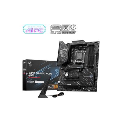MSI X870 GAMING PLUS WIFI DDR5 8200MHZ 1XHDMI 1XUSB TYPE-C 3XM.2 ATX AM5 (AMD AM5 9000/8000/7000 SERİLERİ İLE UYUMLU)