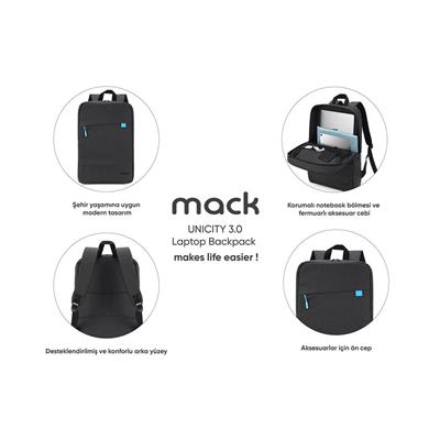 Mack Mcc-605 15.6 UNICITY 3.0 Notebook Çantası Gri