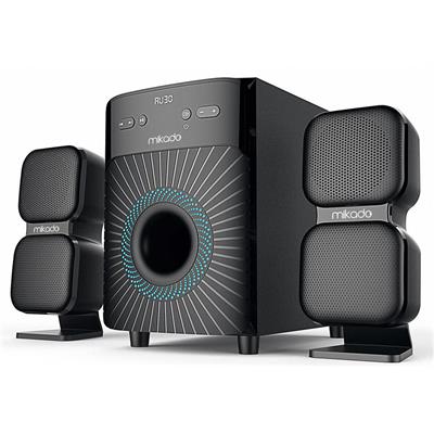 Mikado MD-360BT 2+1 38W BT-AUX-USB-FM-LED Ekran Multimedia Speaker Kumandalı