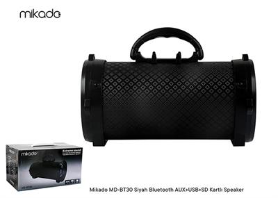Mikado MD-BT30 Siyah Bluetooth AUX+USB+SD Kartlı Speaker