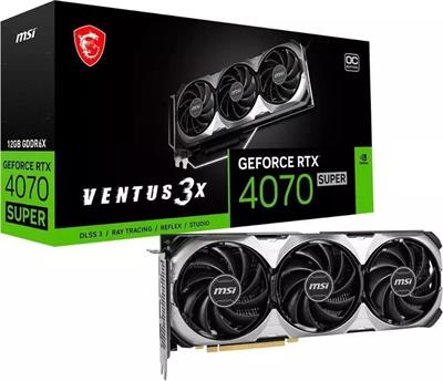 Msı GeForce RTX4070 SUPER VENTUS 3X 12G OC 12GB GDDR6X 192Bit HDMI-DP Ekran Kartı