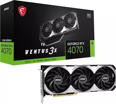 Msı GeForce RTX4070 Ventus 3X E1 12G OC 12GB GDDR6X 192Bit DX12 Gaming (Oyuncu) Ekran Kartı