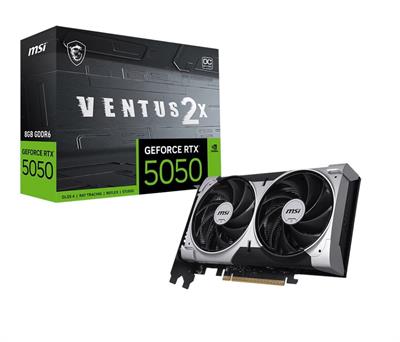 Msı GeForce RTX5050 Ventus 2X OC 8G 8GB GDDR6 128 Bit DLSS 4 Ekran Kartı