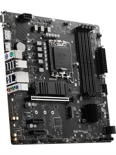 Msı Pro B760M-P SOKET 1700 DDR5 6800(OC) PCI-E M.2 USB3.2 HDMI DP VGA 1x 1G LAN mATX Anakart