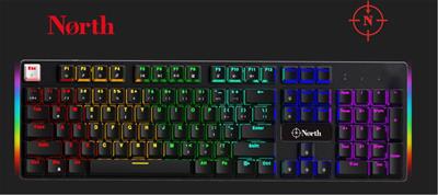 North Shield Blue Switch Türkçe Q RGB Mekanik Gaming Klavye