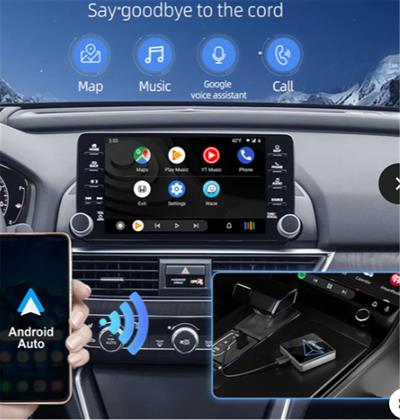 Ottocast OT-A2Air A2 Air Wireless Android Auto Kablosuz Araç Interface Bluetooth, Wi-Fi