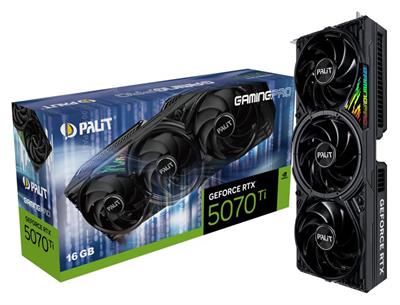 Palit GeForce RTX5070Ti GamingPro 16GB-256bit GDDR7 HDMI 3xDP DLSS4 Ekran kartı