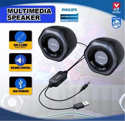 Philips Spa2209 2.0 USB- 3.5MM Jack Hoparlör Ses Kontrol Tuşu