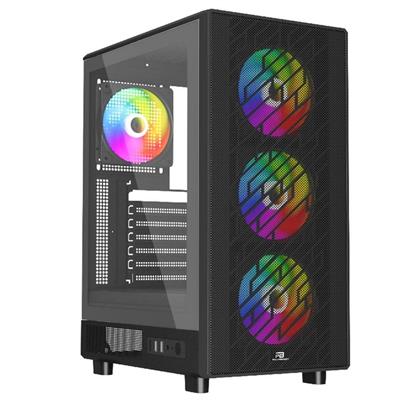 PowerBoost PB-A700B 750W 80+ BRONZE ATX USB 3.0 Rainbow Fanly Mesh Gaming Siyah Kasa