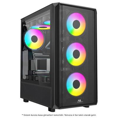 PowerBoost PB-P3602BB 850w 80+ Bronze USB 3.0 ATX Mesh ARGB fan siyah kasa