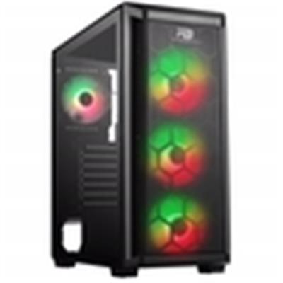 PowerBoost PB-T001BB 750w 80+ Bronze Full Siyah Mesh Panel RGB fan kasa