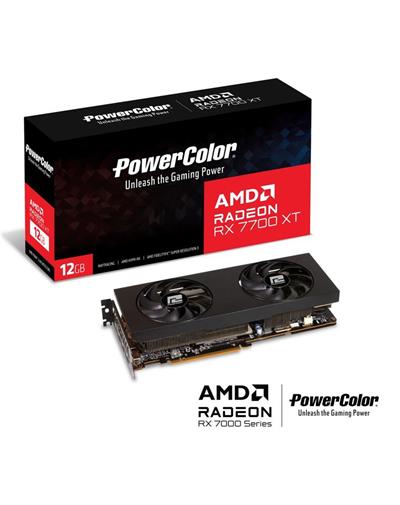 Powercolor RX7700XT 12G-P 12GB Gddr6 192BIT Gaming (Oyuncu) Ekran Kartı
