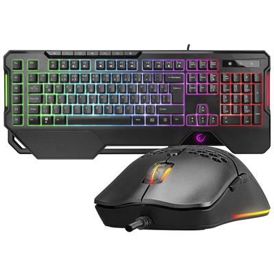 Rampage KM-R96 ELEMENTAL Siyah RGB  Q Oyuncu Multmedia Klavye ve 7200dpi Mouse Gaming Set