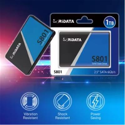 Ridata 1TB Sata III (6Gb-s) S801 Read Up 520MB-s SSD Harddisk