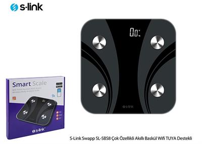 S-Link Swapp SL-SBS8 Çok Özellikli Akıllı Baskül Wifi TUYA Destekli